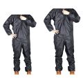2 Pcs Fashion Motorcycle Raincoat /Conjoined Raincoat/Overalls Men and Women Fission Rain Suit Rain Coat Black, L & XL. 