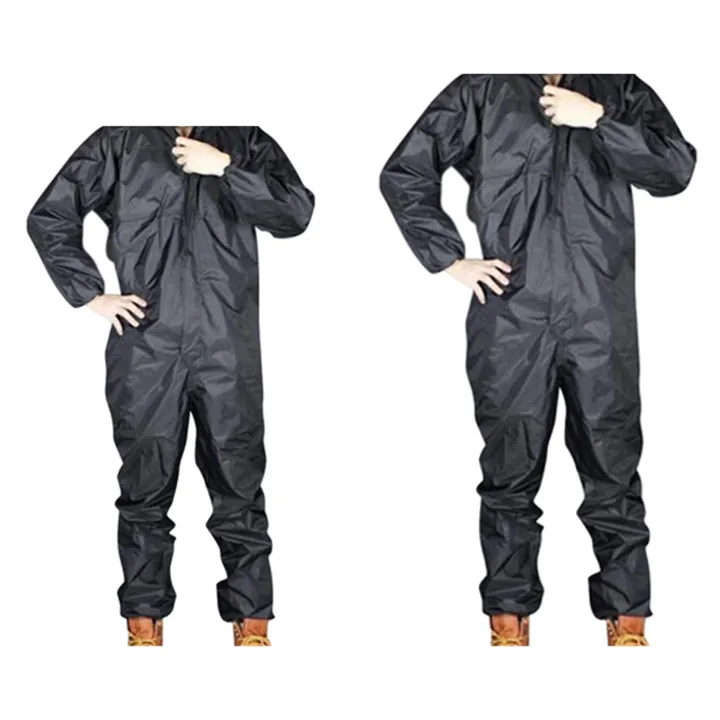 2%20Pcs%20Fashion%20Motorcycle%20Raincoat%20/Conjoined%20Raincoat/Overalls%20Men%20and%20Women%20Fission%20Rain%20Suit%20Rain%20Coat%20Black,%20L%20&%20XL%20-%20Image%202