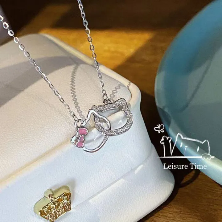 Fashion%20Hello%20Kitty%20Pendant%20Necklace%20for%20Women%20Girls%20Cute%20Cartoon%20Cat%20Double%20Ring%20Clavicle%20Chain%20Charms%20Chic%20Delicate%20Necklace%20Jewelry%20Gift%20-%20Image%204