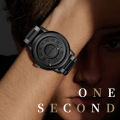 Magnetic Ball Men's Personalized Creative Watch Trendy Black Technology Cool Concept Borderless Design Watch Wholesale. 