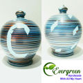 Clay bank only money save 12" Big size with rongdhonu painting Matir bank Big round clay money bank. 