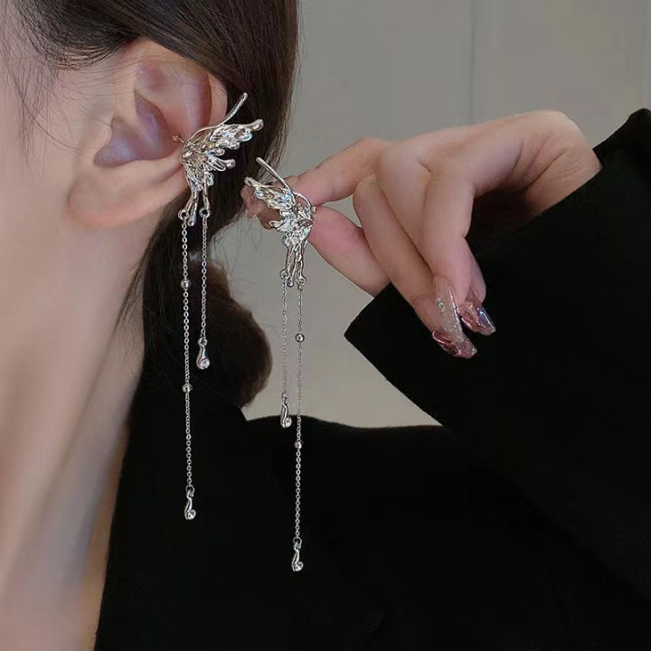 Y2K%20Fairy%20Butterfly%20Tassel%20Ear%20Clips%20Angel%20Ear%20Bone%20Clip%20Earring%20Elf%20Female%20Cuff%20Hanging%20Earring%20Fashion%20Jewelry%20-%20Image%202