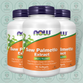NOW Saw Palmetto Extract with Pumpkin Seed Oil and Zinc - 160 mg - 90 Softgels - with Zinc Gluconate - for Men's Prostate Health Support. 
