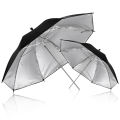 Reflective Umbrella Photo Studio Set 33 ' 84 cm Silver White Soft Light Umbrella + Dual-use 4 Pieces Photography Accessories House Foocus.