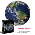Halloween 65CM Round Puzzle 1000 Pieces Kid 3D Earth Moon Constellation Rainbow Paper Assemble Jigsaw Puzzle Games Education Toy For AdultDolls Accessories.