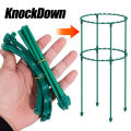 Plastic Plant Support Pile Half Round Climbing Vines Stake Bonsai Fixing Rod Garden Plant Stake Holder Flower Ring Support Rack.