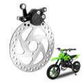 Aluminum Alloy Mini Scooter Rear Disc Brake Set Disc+Brake Caliper for Rotors SUVs. 