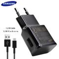 Samsung Fast Charger and USB Type C Cable for Galaxy S9 / S9+ / Note 8 / S8 / S8+ and Smart phones-Type C. 