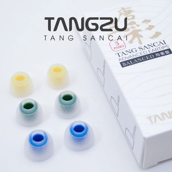 Tangzu Tang Sancai Silicone Earphone Eartips 3Pairs for S/M/L Size Headphone Accessory Wired Headset Earbuds