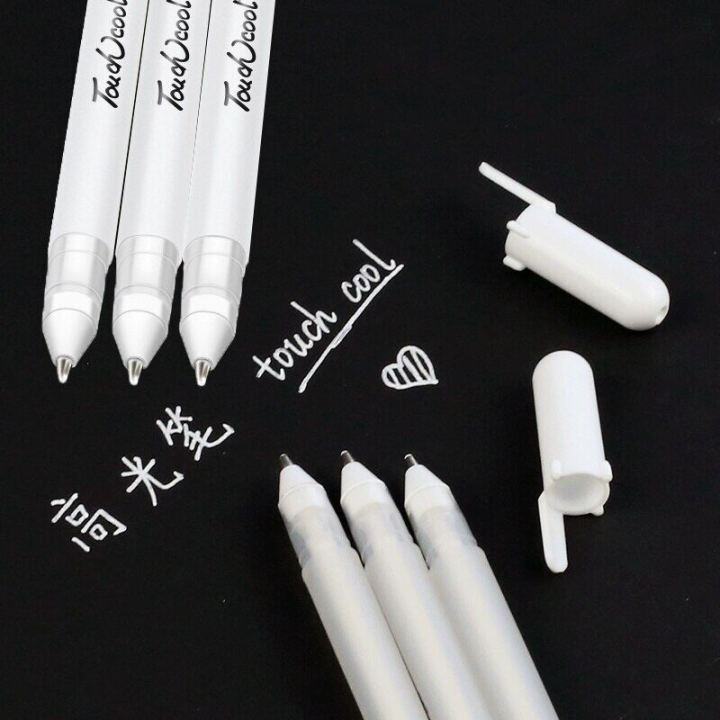 In the art of painting water gel pen, with a set of 0./10pcs3/5pcs8mm high-gloss marker white ink should sketch pigment pen