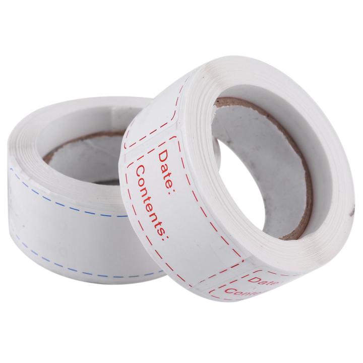 Self-Adhesive Removable Food Date Labels-450 x 3Inch Blue Stickers
450 x 3Inch Red Stickers-White & blue & red