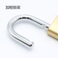 1pc 32mm Small Brass Lock With Key Box Locker Luggage Padlock. 