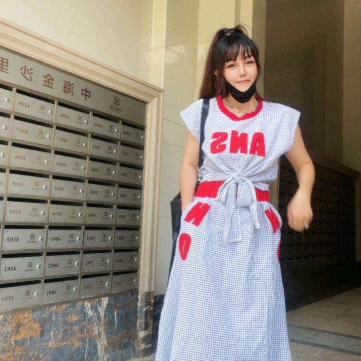 2023New Summer Clothes Matching a Set of Slightly Fat Hong Kong Style High-Grade Suit Skirt Lively Youthful-Looking Two-Piece Set Summer