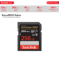 SanDisk Extreme PRO 256GB SDXC UHS-I Memory Card C10, U3, V30, 4K UHD, SD Card (200Mb/s R, 90Mb/s W) # SDSDXXD-256G-GN4IN. 