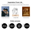 Custom Photo Lamp 3D Night Light Gift Custom Line Art Photo Lamp Valentine's Day Birthday Gift Wedding Gift Anniversary Gift. 