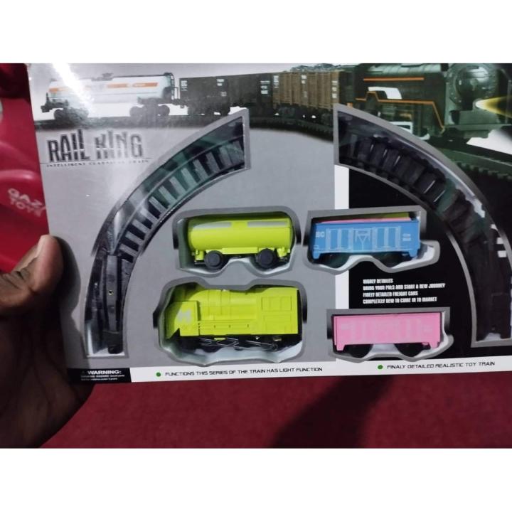 Rail king Train Track Set  For Kids