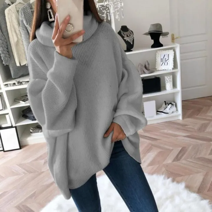 2022%20Women%20Sweater%20Oversized%20Turtleneck%20Pile%20Collar%20Autumn%20Winter%20Long%20Sweater%20Loose%20Pullover%20Stretchy%20Knitwear%20su%C3%A9teres%20%D1%81%D0%B2%D0%B8%D1%82%D0%B5%D1%80%20-%20Image%207