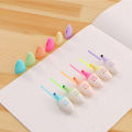 Cute Mini Tiny highlighter Pen Pack of 6 - fancy highlighter - good quality - 6 pcs.