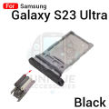 Samsung Galaxy S23 Ultra Sim Tray Micro SD Card Slot with Sim Ejector Pin Replacement Parts. 