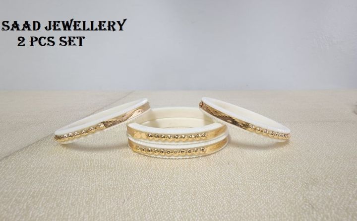 Mumbai Shakha Pola Bangles for Women Plastic With Golden Plated , Party , Wedding , Anniversary , Druga Puja & All Time Use Sakha Bangles.