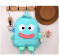 2023 Japanese Funny Cute Cartoon Big Mouth Backpack Ugly Cute Blue School Bag Large Capacity Backpack Men and Women. 