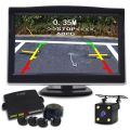 5.0 inch monitor-gray-NY2208 Parking Sensor Reverse Backup Assistance Car Visual Reversing Radar image System + Auto Rearview Camera Mirror Monitor.