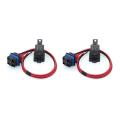 2X 60/80 Amp 12 Volt Waterproof Automotive Relay with tail 5-Pin Heavy Duty 12 AWG Relays for Boats Auto Fan Cars.