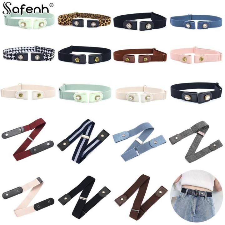 No Buckle Stretch Elastic Waist Belt Buckless Belt Invisible Elastic Waist Belt Unisex For Jeans Pants, Lazy Belts For Women Men