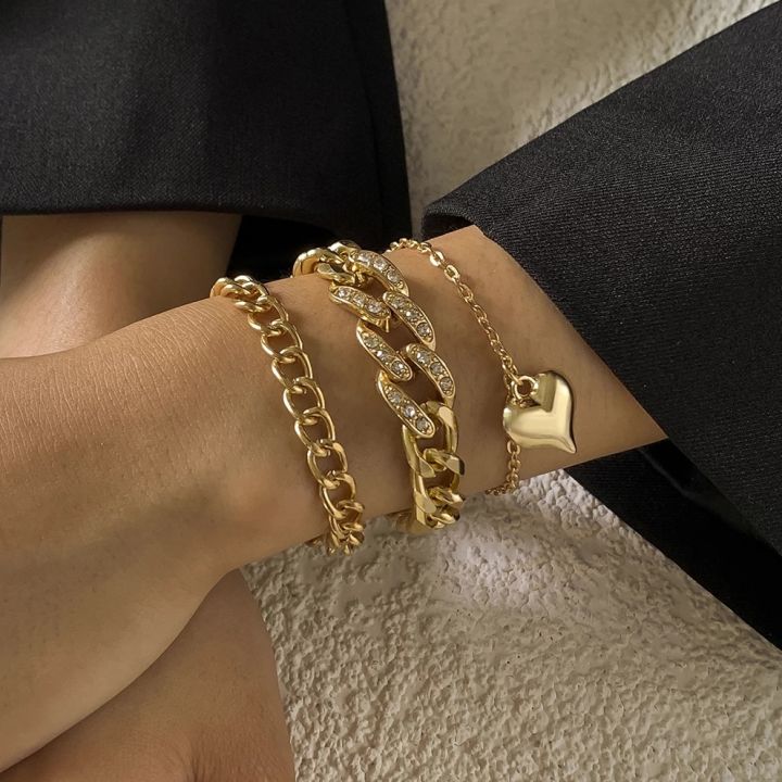 4Pcs/Set%20Luxury%20Shiny%20Rhinestone%20Bracelets%20Set%20Bangle%20Women%20Men%20Adjustable%20Clear%20Crystal%20Chunky%20Link%20Charm%20Bracelet%20Hand%20Jewelry%20-%20Image%202