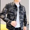 Vintage Jacket Men Streetwear Brand Letter Print Jacket Men Luxury Slim Fall Men Jeans Jacket Denim Designer Jaquetas Masculino.