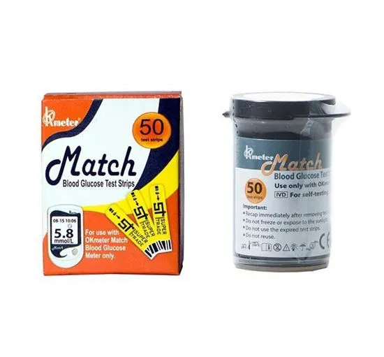 Ok Match Meter Strips 50 Pcs 1 Box | Daraz.com.bd