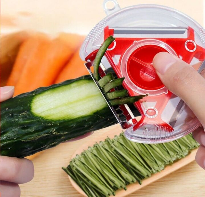 1/3Pcs 3In1 Fruit Vegetable Peeler Rotatable Multi-function Shredding Tool Stainless Steel Blade Kitchen Accessories Gadgets Detachable