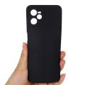 Realme C35 Premium Silicone Matte Soft Phone Case - Black - Phone Back Cover (Back Case Cover For Smartphone).