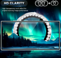 iphone 11 to 16 pro max Camera protector Ring Witrh Stone Aluminium Metal protector.