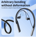 Tranyoo T-M28 Neck Mounted Sports Wireless Stereo Bluetooth Earphone BT5.3 - Digital Display - best neckband.