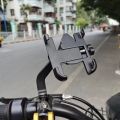 Mirror Bracket Motorcycle Mobile Phone Bracket Mountain Bike Aluminum Alloy BIKE Mobile Phone Holder / Stand.