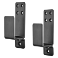 SRIWEN Door Barricade Brackets,2 Pack Drop Open Bar Holder for Home Security, 2X4 Bar Brackets Prevent Unauthorized Entry. 