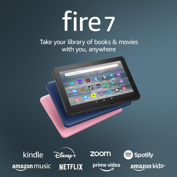 Amazon Fire 7 tablet, 7” display, (2022 release), 16 GB, Black