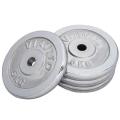 Dumbbell Plate 2.5 kg set 5Kg - Silver. 