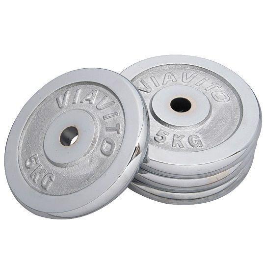 Dumbbell Plate 2.5 kg set 5Kg - Silver