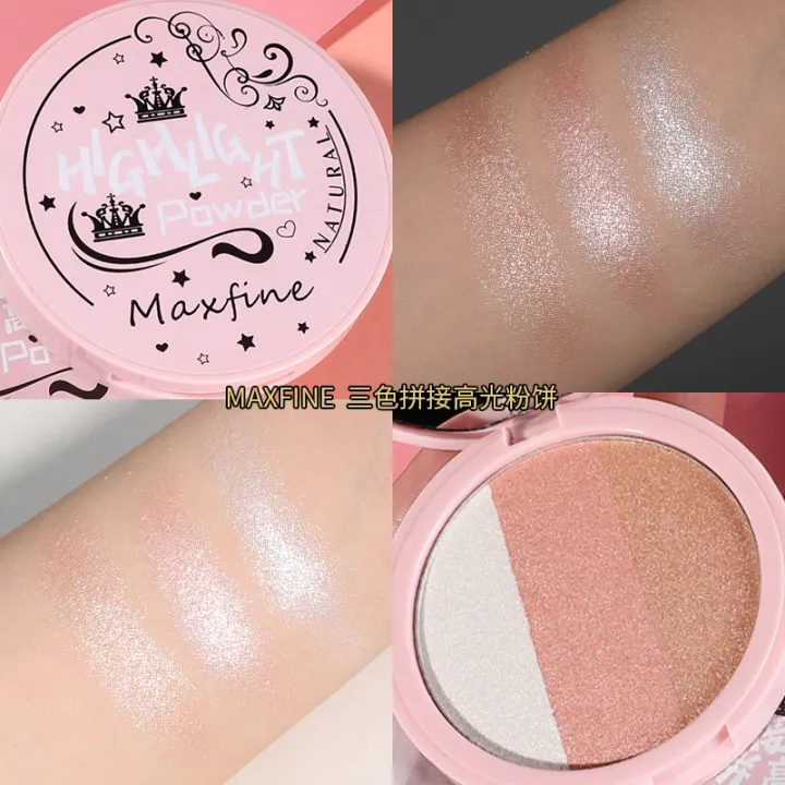 MAXFINE%20three-color%20three-dimensional%20trim%20blush%20plate%20set%20wholesale%20high-gloss%20shadow%20rouge%20powder%20delicate%20natural%20New%20-%20Image%207