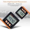 Digital Inclinometer 0-360°Electronic Protractor Aluminum Alloy Shell Digital Bevel Box Angle Gauge Meter Magnets Base. 