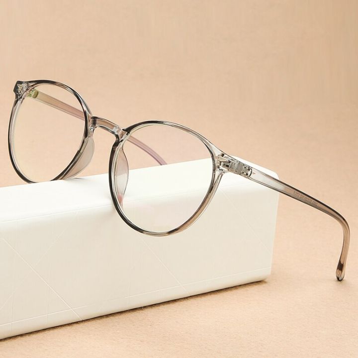 Classic Round Glasses Frame Female Optical Men Women Plastic Vintage Retro Clear Lens Eyeglasses Frame Male Oculos De Grau