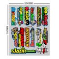 (1 Set Sale) Thai look Stickers Vinyl Reflective Decal. 