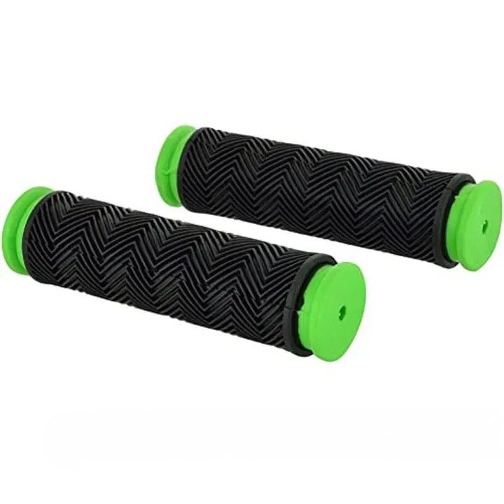 Bicycle Rubber Round Grips for Bicycle Road MTB Bike Handlebar 2 Pcs Green