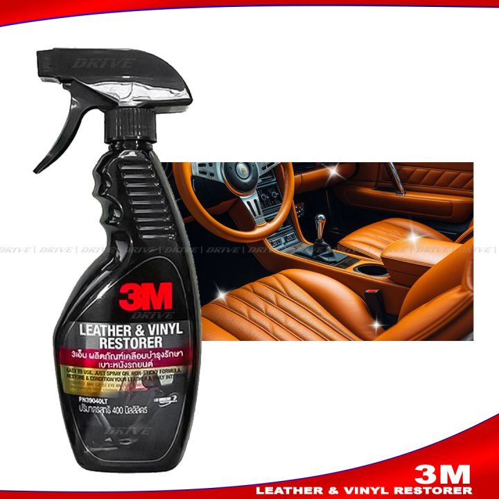 3M Leather and Vinyl Restorer – Shine & Protect Car Interiors, Dashboards, Upholstery, Car Interiors & Home Furniture