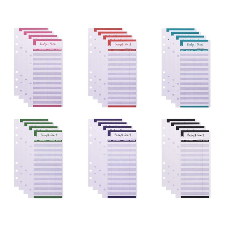 Expense%20Tracker%20Budget%20Sheets%20with%20Hole%2024Pcs%20Loose%20Leaf%20Cash%20Money%20Envelop%20for%20A6%20Binder%20Wallet%20Pockets%20Planner%20-%20Image%202