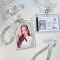 Transparent Butterfly Photocard Holder Keychain Pendant Acrylic Display Stand Kpop Idol Protection Credit Id Bank Card Holder. 