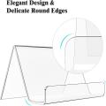 Acrylic Acrylic business card holder Portable 9*6.5*5cm Transparent Transparent card display rack Small Desktop business card storage for Office Store Meeting Business professionals Promotional events.