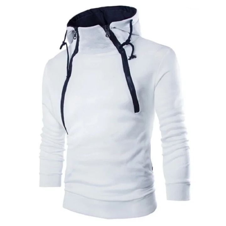 Men's%20Hoodies%20Long%20Sleeve%20Sweatshirts%20for%20Men%20Zipper%20Hooded%20Pullover%20High%20Neck%20Mens%20Sweatshirt%20Top%20Jacket%20Coat%20Black%20Sweater%20-%20Image%203